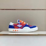 Louis Vuitton Unisex LV Ollie Richelieu Sneaker Orange Mix Materials Bicolor Double Laces - immagine 2