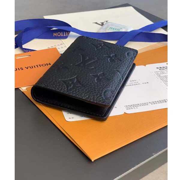 Louis Vuitton Unisex LV Pocket Organizer Monogram Black Taurillon Leather Cowhide Leather (4)