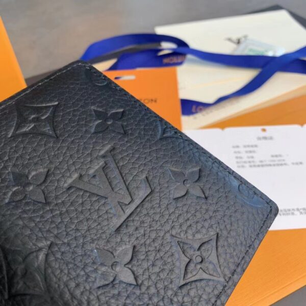 Louis Vuitton Unisex LV Pocket Organizer Monogram Black Taurillon Leather Cowhide Leather (5)