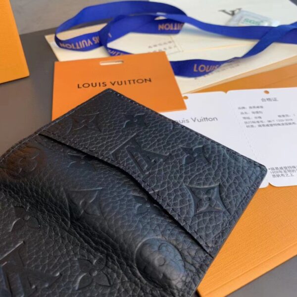 Louis Vuitton Unisex LV Pocket Organizer Monogram Black Taurillon Leather Cowhide Leather (9)