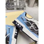 Louis Vuitton Unisex LV Trainer Sneaker Black Printed Calf Leather Rubber Monogram Flowers - Image 10