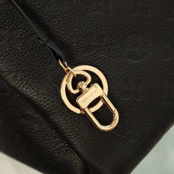 Louis Vuitton Women Artsy MM Handbag Black Monogram Empreinte Embossed Supple Grained Cowhide (10)
