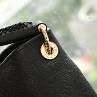 Louis Vuitton Women Artsy MM Handbag Black Monogram Empreinte Embossed Supple Grained Cowhide (11)