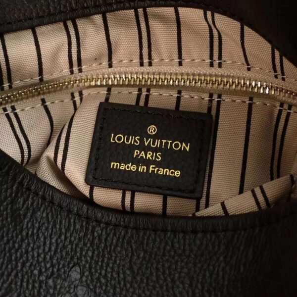 Louis Vuitton Women Artsy MM Handbag Black Monogram Empreinte Embossed Supple Grained Cowhide (9)