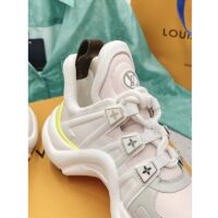 Louis Vuitton Women LV Archlight Sneaker Rose Clair Pink Lambskin Oversized Rubber Outsole (1)