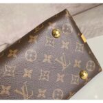 Louis Vuitton Women LV CarryAll PM Handbag Brown Monogram Coated Canvas Microfiber – Image 10