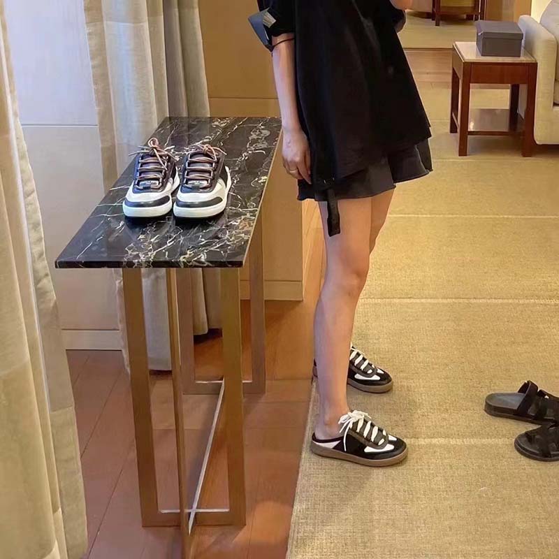 Louis Vuitton black Louis Open-Back Sneakers