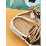 Louis Vuitton Women LV Lous Open-Back Sneaker Light Gray Suede Calf Leather Double Laces - Imagen 14