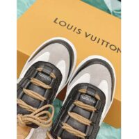 Louis Vuitton Women LV Lous Open-Back Sneaker Light Gray Suede Calf Leather Double Laces (14)