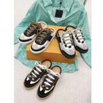 Louis Vuitton Women LV Lous Open-Back Sneaker Black Suede Calf Leather Double Laces – Bild 10