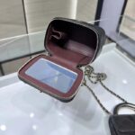 Chanel Women CC Mini Box Bag Black Calfskin Leather Gold-Tone Metal - Imagen 11