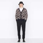 Dior Men CD Dior Oblique Cardigan Navy Blue Wool Jacquard – Image 12