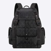 Dior Unisex CD Hit The Road Backpack Black CD Diamond Canvas (12)