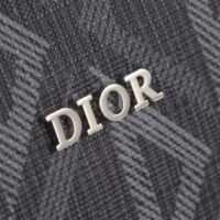 Dior Unisex CD Messenger Pouch Black CD Diamond Canvas (1)