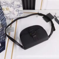 Dior Unisex CD Mini Gallop Bag Strap Black Grained Calfskin (5)