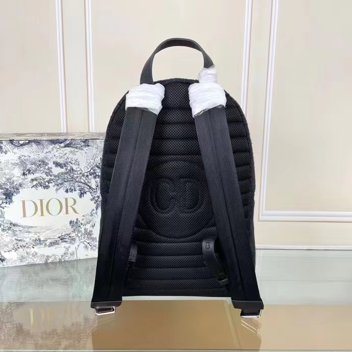 Dior Unisex CD Rider Backpack Black Dior Oblique Jacquard (11)
