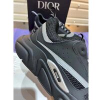 Dior Unisex Shoes CD B22 Sneaker Black Technical Mesh Smooth Calfskin (4)