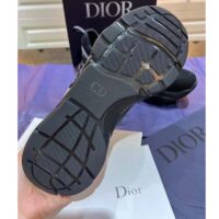 Dior Unisex Shoes CD B22 Sneaker Black Technical Mesh Smooth Calfskin (4)