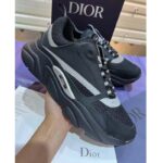Dior Unisex Shoes CD B22 Sneaker Black Technical Mesh Smooth Calfskin - Image 2