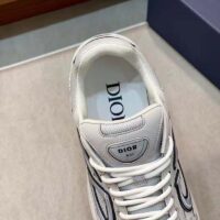 Dior Unisex Shoes CD B30 Sneaker Dior Gray Mesh Technical Fabric (10)