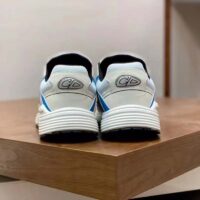 Dior Unisex Shoes CD B30 Sneaker Light Blue Mesh Gray White Technical Fabric (8)