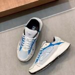 Dior Unisex Shoes CD B30 Sneaker Light Blue Mesh Gray White Technical Fabric - Imagen 7