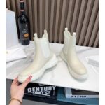 Dior Women CD D-Racer Ankle Boot White Calfskin Front Rear Tabs - Imagen 5