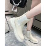 Dior Women CD D-Racer Ankle Boot White Calfskin Front Rear Tabs - Imagen 10