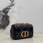 Dior Women CD Medium Dior Caro Bag Black Lucky Star Cannage Lambskin - Image 5