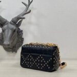 Dior Women CD Medium Dior Caro Bag Black Lucky Star Cannage Lambskin - Image 6