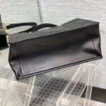 Dior Women CD Medium Dior Essential Tote Bag Black Archicannage Calfskin – Image 6
