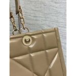 Dior Women CD Medium Dior Essential Tote Bag Hazelnut Archicannage Calfskin – Image 9