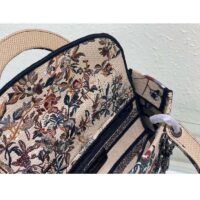 Dior Women CD Medium Lady D-Lite Bag Beige Multicolor Dior Jardin D’Hiver Embroidery (1)
