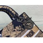 Dior Women CD Medium Lady D-Lite Bag Black Cornely-Effect Jardin D'Hiver Embroidery - Image 10
