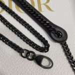 Dior Women CD Mini Lady Dior Bag Black Ultramatte Cannage Calfskin – Image 10