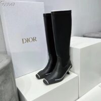 Dior Women Shoes D-Motion Heeled Boot Black Stretch Lambskin Rubber (9)