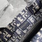 Dior Women Small Dior Book Tote Blue Dior Oblique Embroidery - Image 10