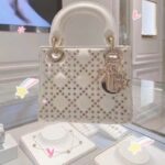 Dior Women Small Lady Dior My ABCDior Bag Latte Lucky Star Cannage Lambskin - Image 2
