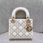 Dior Women Small Lady Dior My ABCDior Bag Latte Lucky Star Cannage Lambskin - Image 9