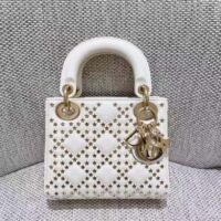 Dior Women Small Lady Dior My ABCDior Bag Latte Lucky Star Cannage Lambskin (5)