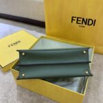 Fendi Women FF Peekaboo Medium Calfskin Leather Bag-Dark Green – Bild 5