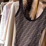 Fendi Women FF Swimsuit Brown Lycra Swimsuit - Image 6