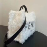 Fendi Women Fendi Sunshine Large White Mohair Shopper - Image 5