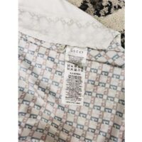 Gucci GG Men Geometric G Print Muslin Bowling Shirt Notch Collar Short Sleeves (3)