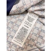 Gucci GG Men Geometric G Print Muslin Bowling Shirt Notch Collar Short Sleeves (3)