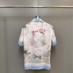 Gucci GG Men Tiger Bowling Shirt Flower Print Ivory Silk Crepe Loose Fit - Bild 3