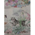 Gucci GG Men Tiger Bowling Shirt Flower Print Ivory Silk Crepe Loose Fit - Bild 8