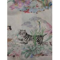 Gucci GG Men Tiger Bowling Shirt Flower Print Ivory Silk Crepe Loose Fit (7)