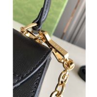 Gucci GG Women Horsebit 1955 Mini Bag Top Handle Black Leather (1)