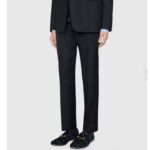 Gucci Men Jordaan GG Velvet Loafer Blue Beige Sole Flat 1.2 Cm Heel - Imagen 9